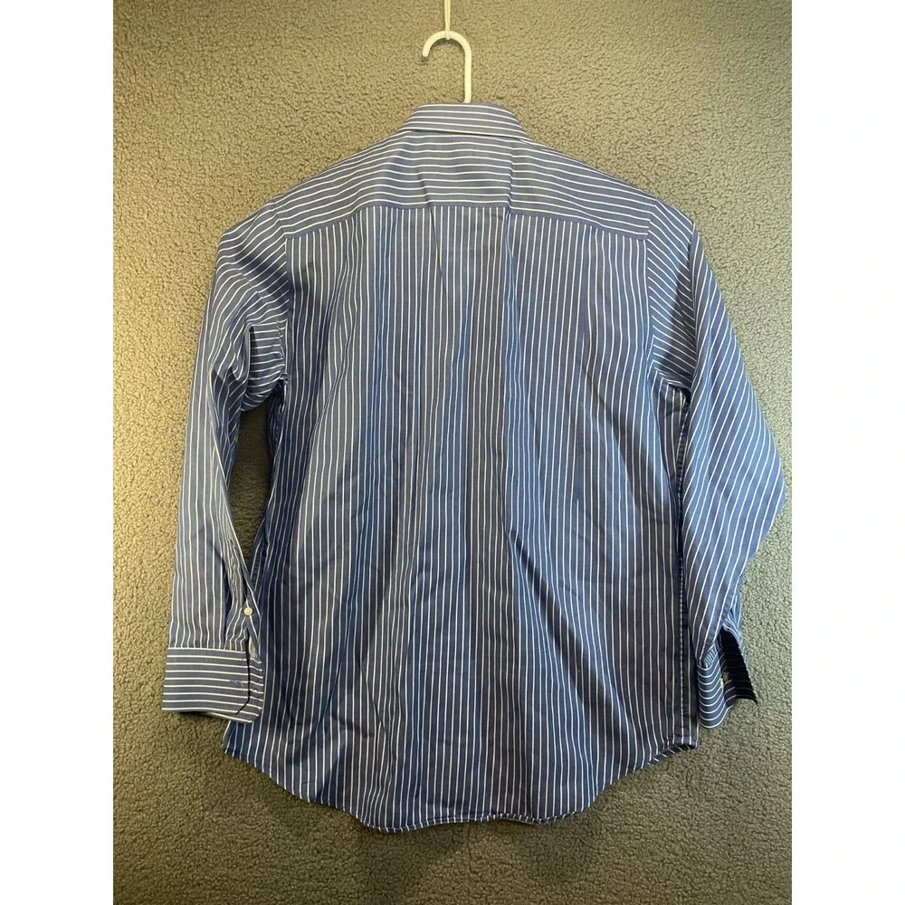Banana Republic Non-Iron Slim Fit Striped Dress‎ Shirt Men's L 16-16.5  Sripes
